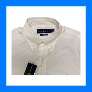 White button down Polo Ralph Lauren shirt